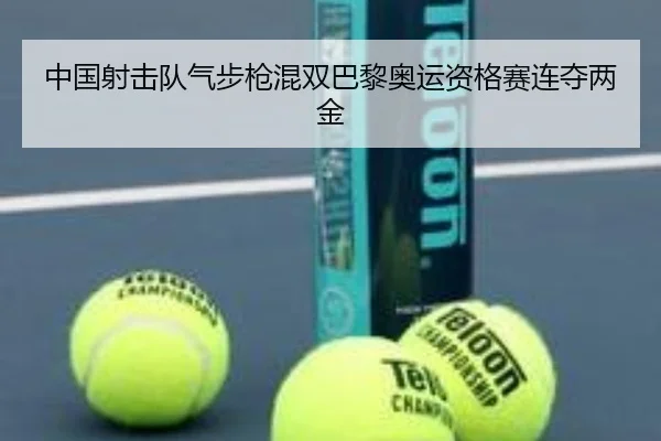 中国射击队气步枪混双巴黎奥运资格赛连夺两金
